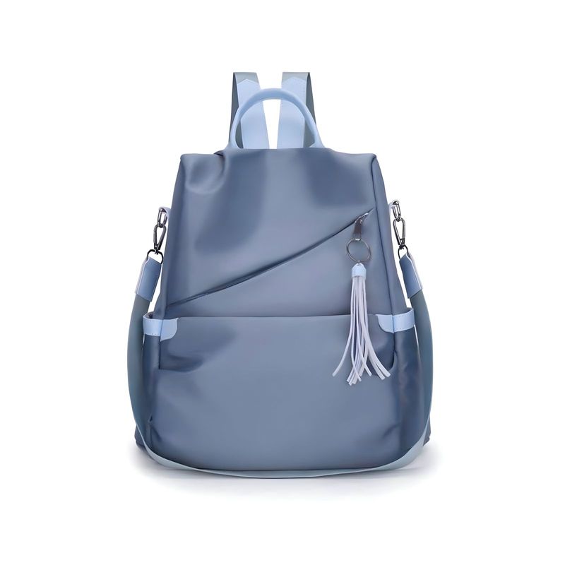 GENERICO - MOCHILA URBANA ANTIRROBO PARA MUJER AZUL