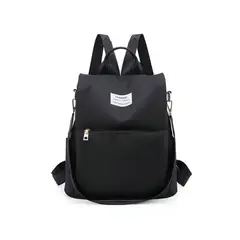 GENERICO - MOCHILA URBANA ANTIRROBO PARA MUJER NEGRO