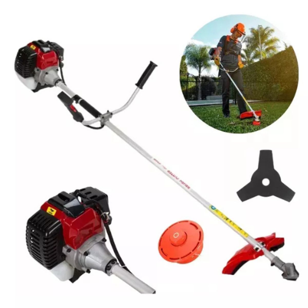 GENERICO - Orilladora Bencinera Cortadora De Pasto Desmalezadora