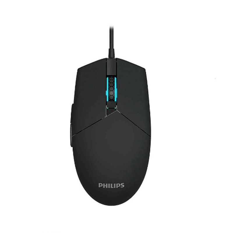 PHILIPS - Mouse gamer alambrico Philips 6 Botones SPK9304