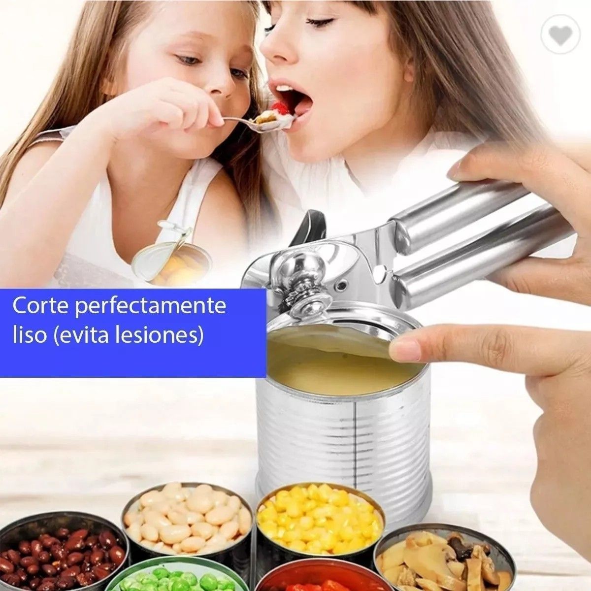 GENERICO - Destapador abridor de latas acero inoxidable