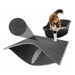 GENERICO - Alfombra Doble Para Arenero Gatos Talla M