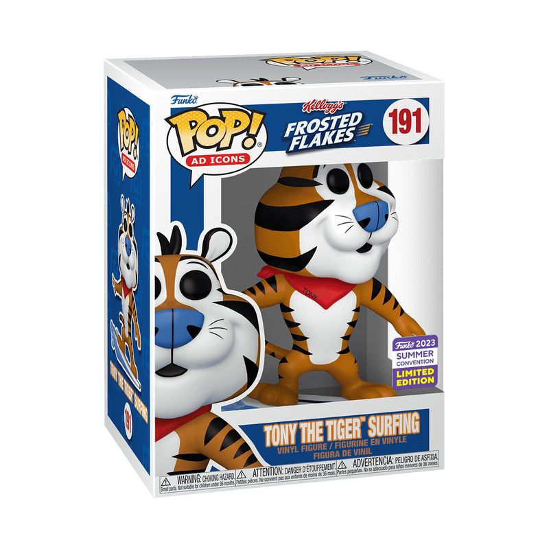 FUNKO - Funko Pop Ad Icons 191 - Kelloggs Frosted Flakes Tony The Tiger Surfing