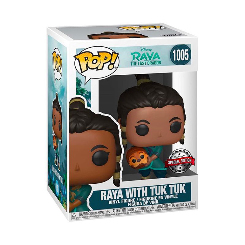 FUNKO - Funko Pop 1005 - Raya and the Last Dragon Raya with Tuk Tuk