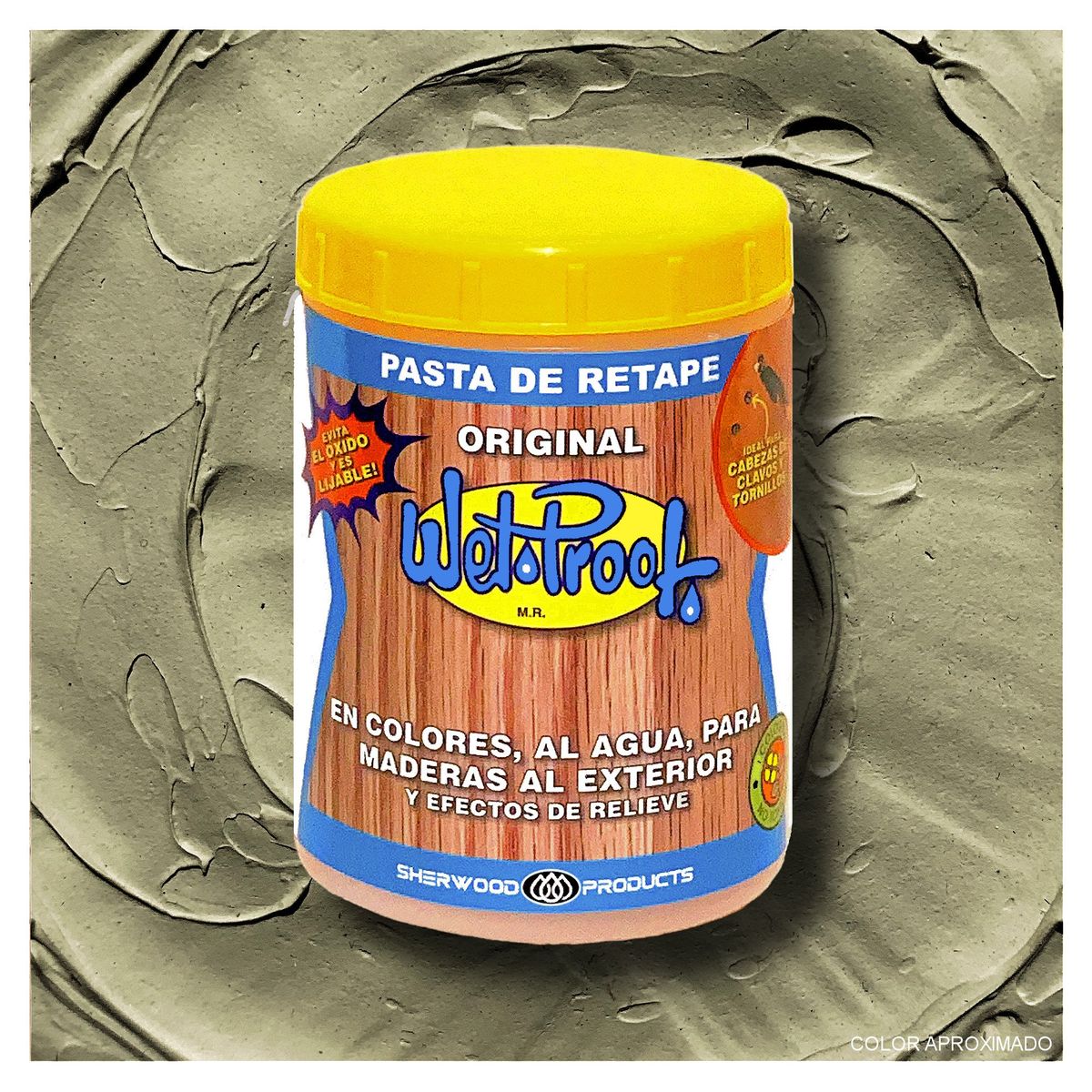 WETPROOF - PASTA DE RETAPE WET PROOF® OLIVA PARA MADERA EXTERIOR 1-2 KG