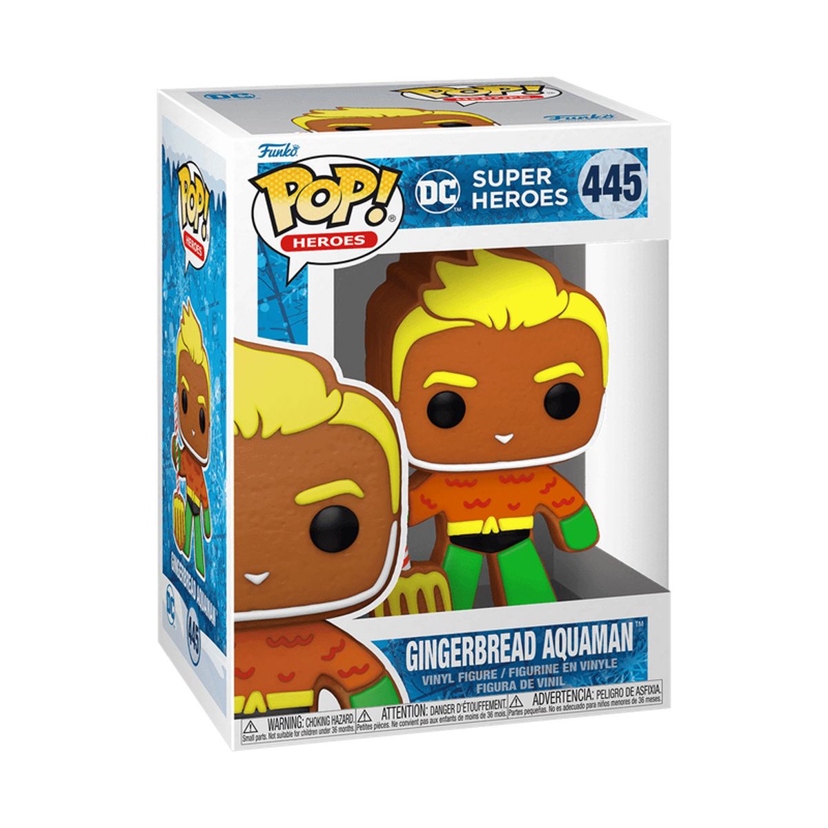 FUNKO - Funko Pop Heroes 445 - DC Super Heroes Gingerbread Aquaman