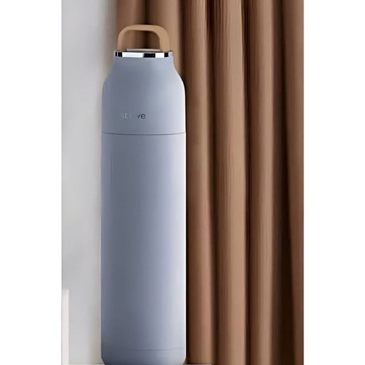 GENERICO - Botella de agua 500ml Termo Portátil Acero Inoxidable Cooler Gris