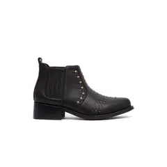 GIANI DAFIRENZE - Botines Mujer De Cuero Yal Negro C16