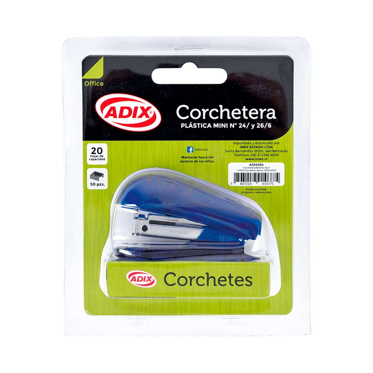 ADIX - Corchetera de Bolsillo + Corchetes - Adix