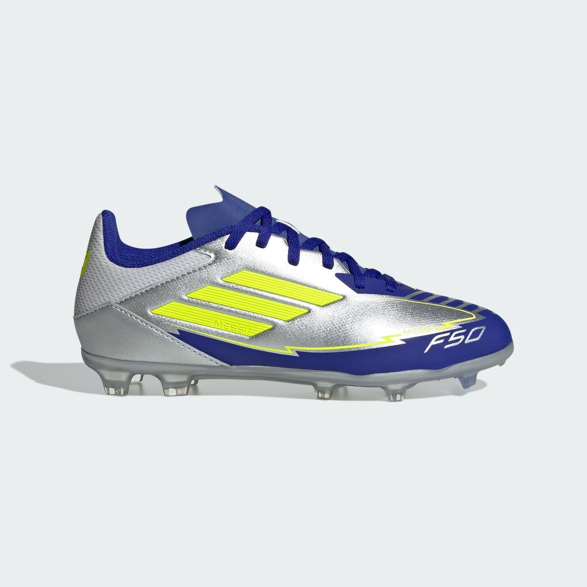 ADIDAS - Zapatos de fútbol F50 League Messi Firme/Multi-Terreno Infantil