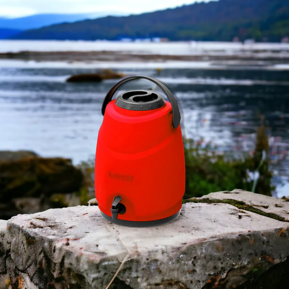 IMAHE - Termo Dispensador Térmico Aspen 12 litros Camping Soprano Color Rojo