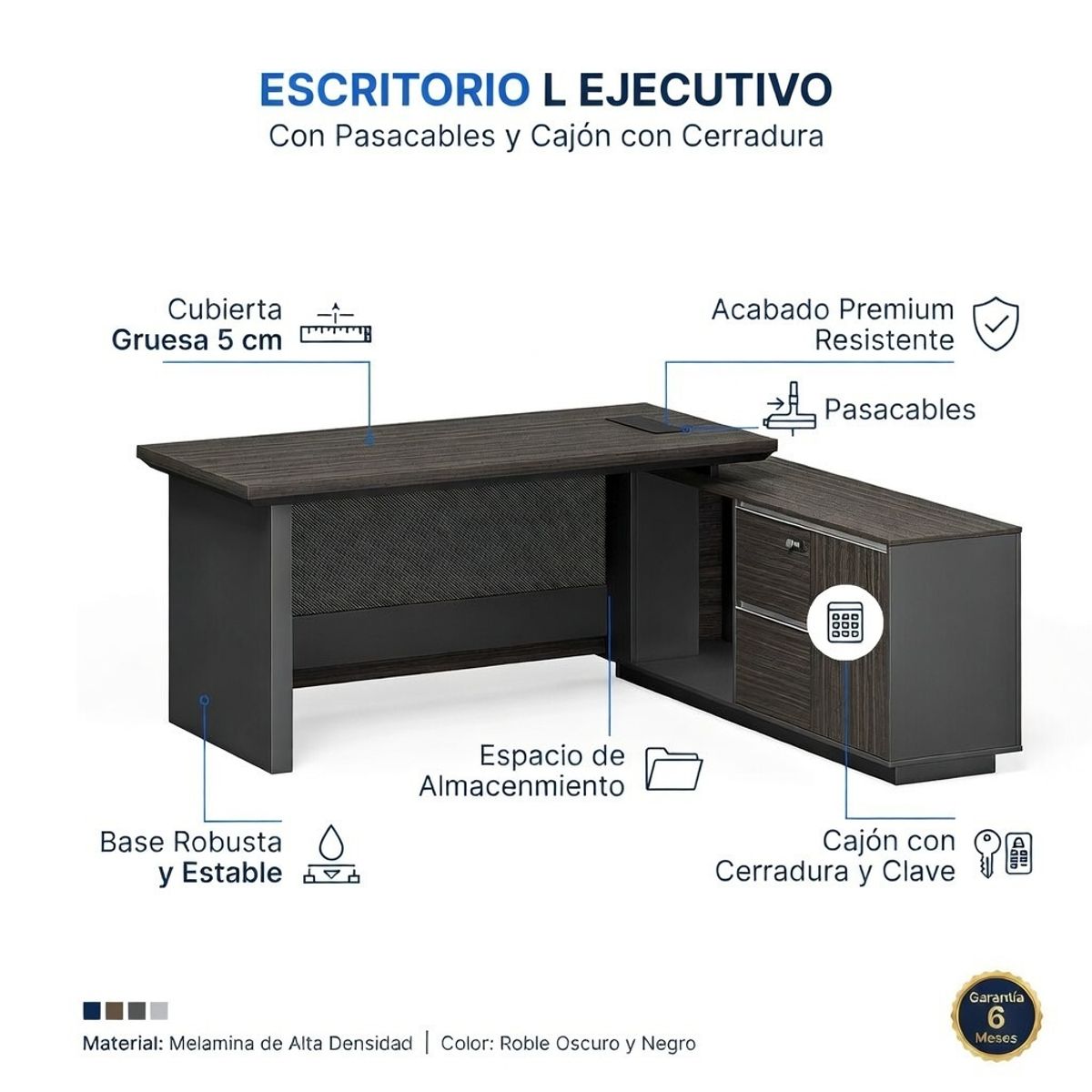 RODLER - Escritorio Oficina Majestic 2