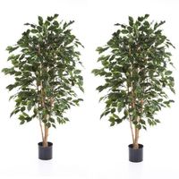 2 X 1 Plantas Artificiales Baratas Ficus 120 Cm