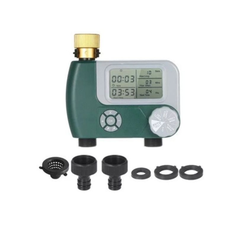 GENERICO - Programador Riego Automatico Timer Jardin 2 Salidas