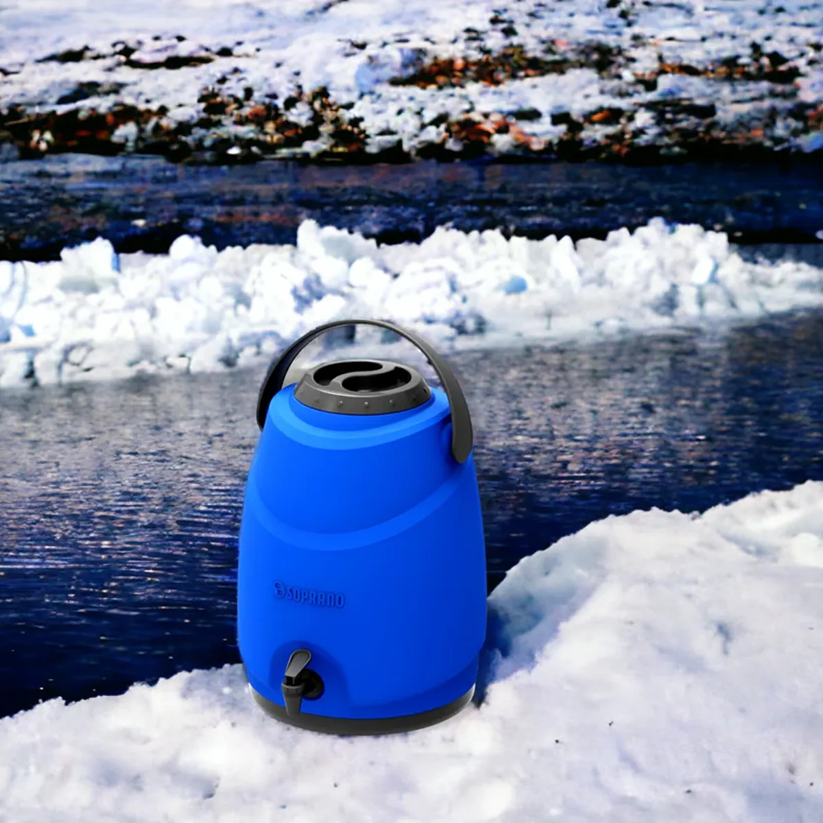 IMAHE - Termo Dispensador Térmico Aspen 12 litros Camping Soprano Color Azul