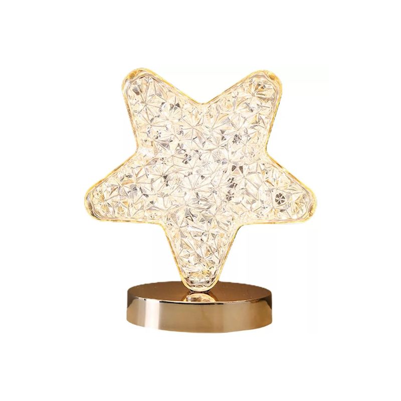 GENERICO - Lampara De Mesa Recargable Usb Con Forma De Estrella