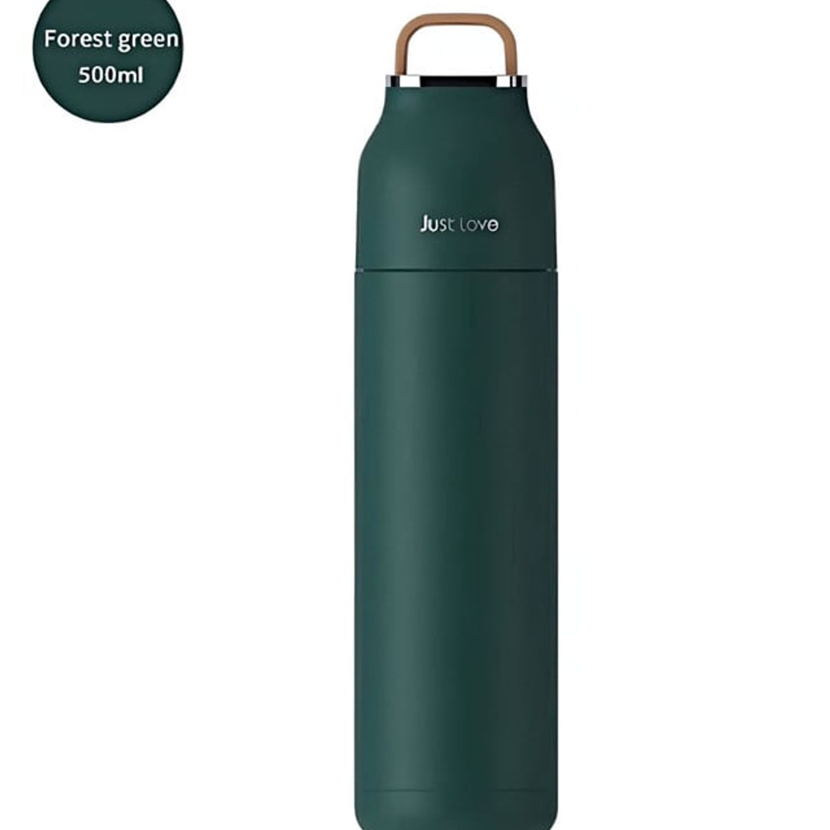 GENERICO - Botella de agua 500ml Termo Portátil Acero Inoxidable Cooler Verde