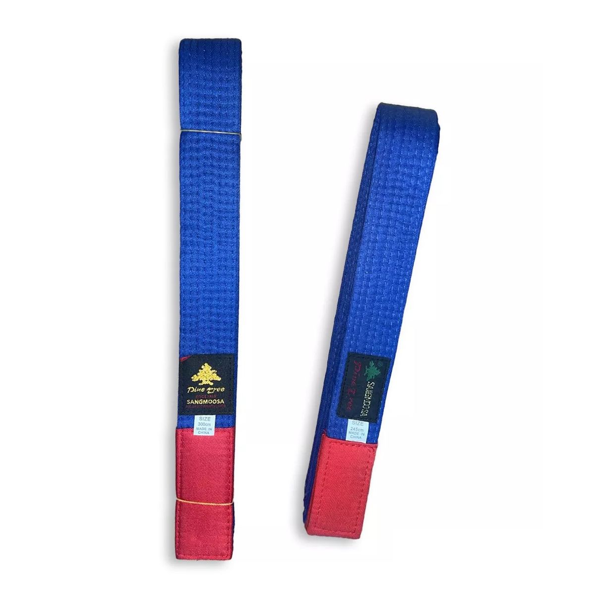 PINE TREE - CINTURON AZUL PUNTA ROJA PINE TREE 300 CMS.