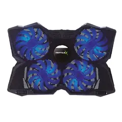REPTILEX - Ventilador Enfriador para computador 4 Ventiladores Gamer Portatil
