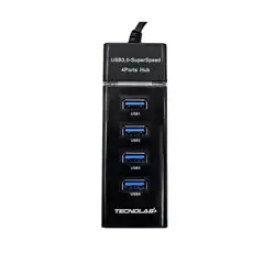 TECNOLAB - Hub Usb 3.0 4 puertos Transferencia 5 GBps