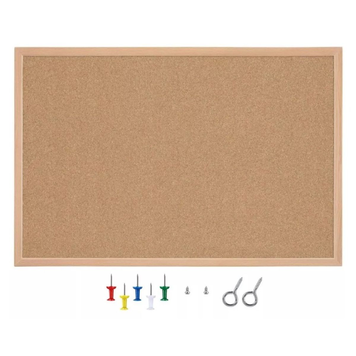 GENERICO - Pizarras De Corcho 30x40 Cm Con Borde De Madera