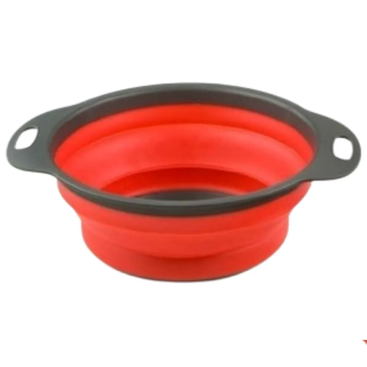 GENERICO - Colador Rojo Plegable + Cesta