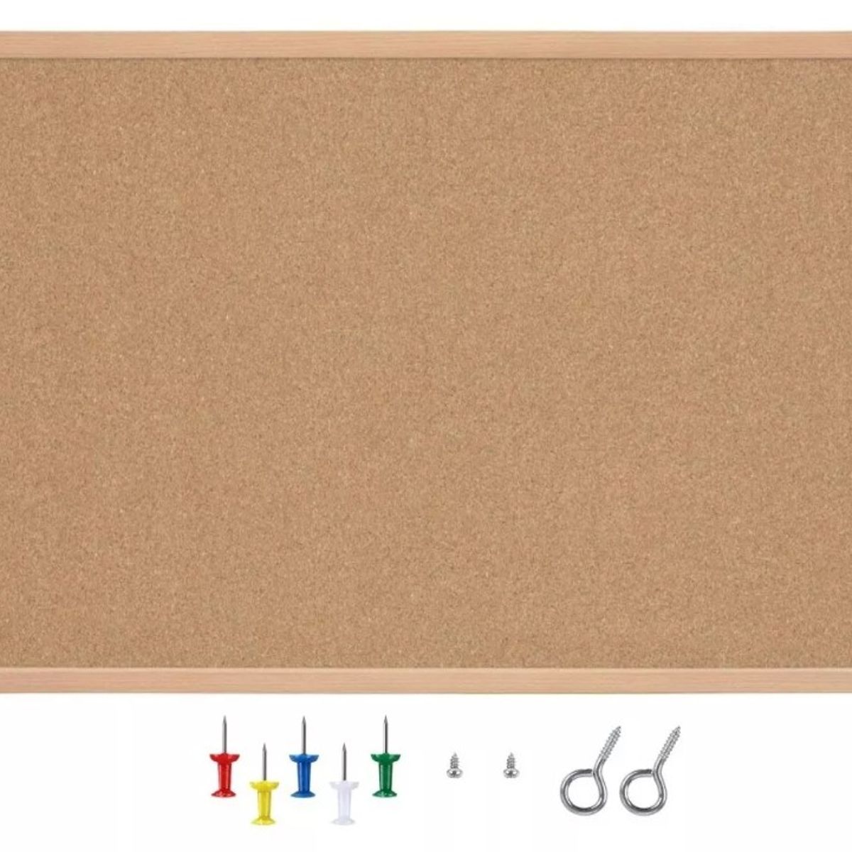 GENERICO - Pizarras De Corcho 40x60 Cm Con Borde De Madera