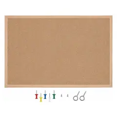 GENERICO - Pizarras De Corcho 40x60 Cm Con Borde De Madera