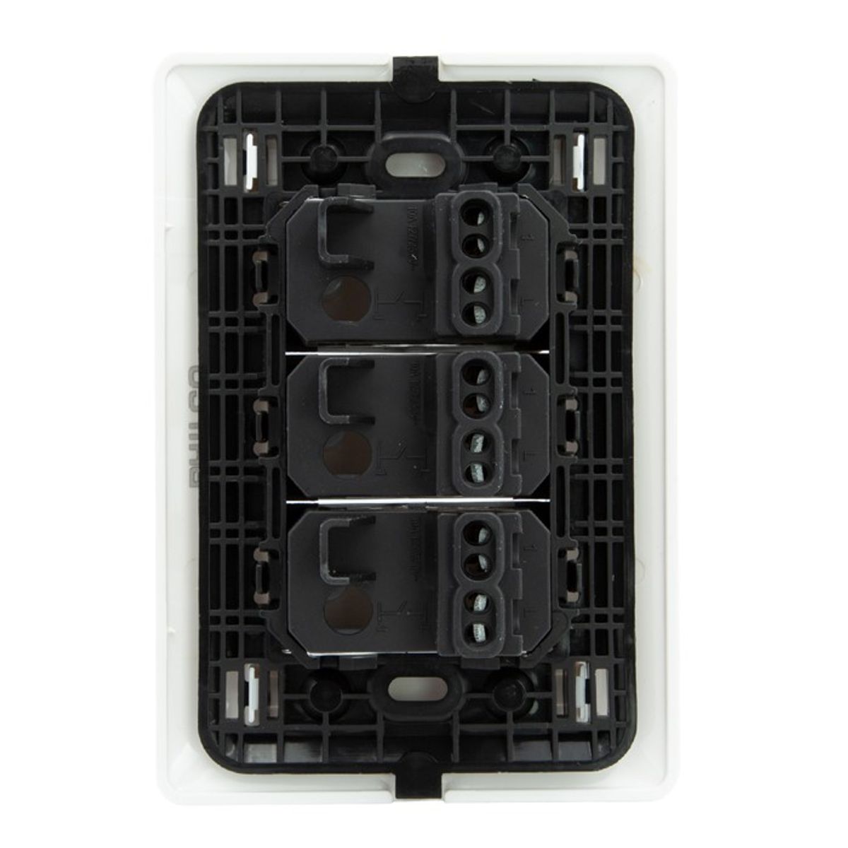 PHILCO - Interruptor Triple Pared Muro 250v 10a Philco Blanco