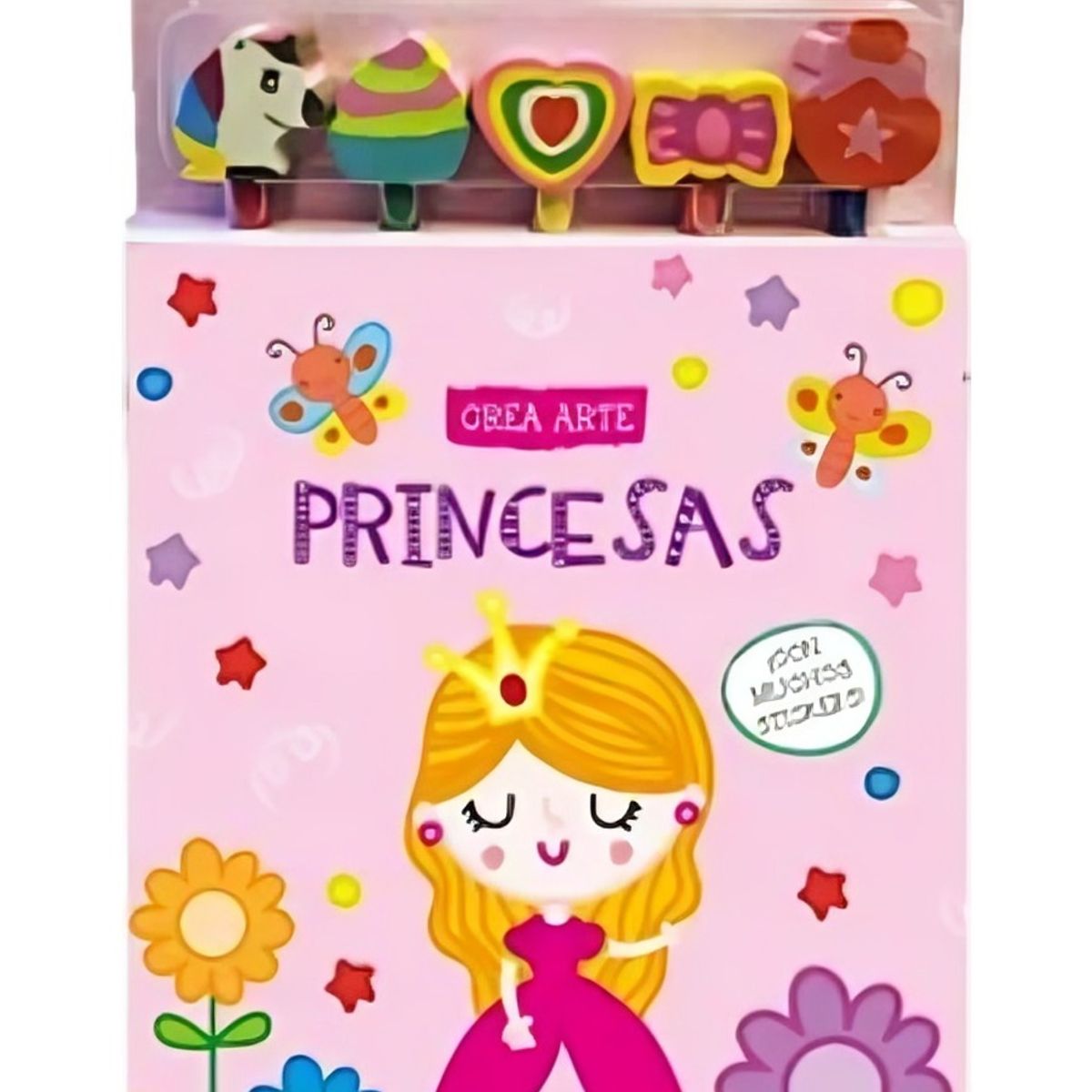 TOP10BOOKS - LIBRO Princesas *crea Arte: Lápices, Borradores Y Stickers*