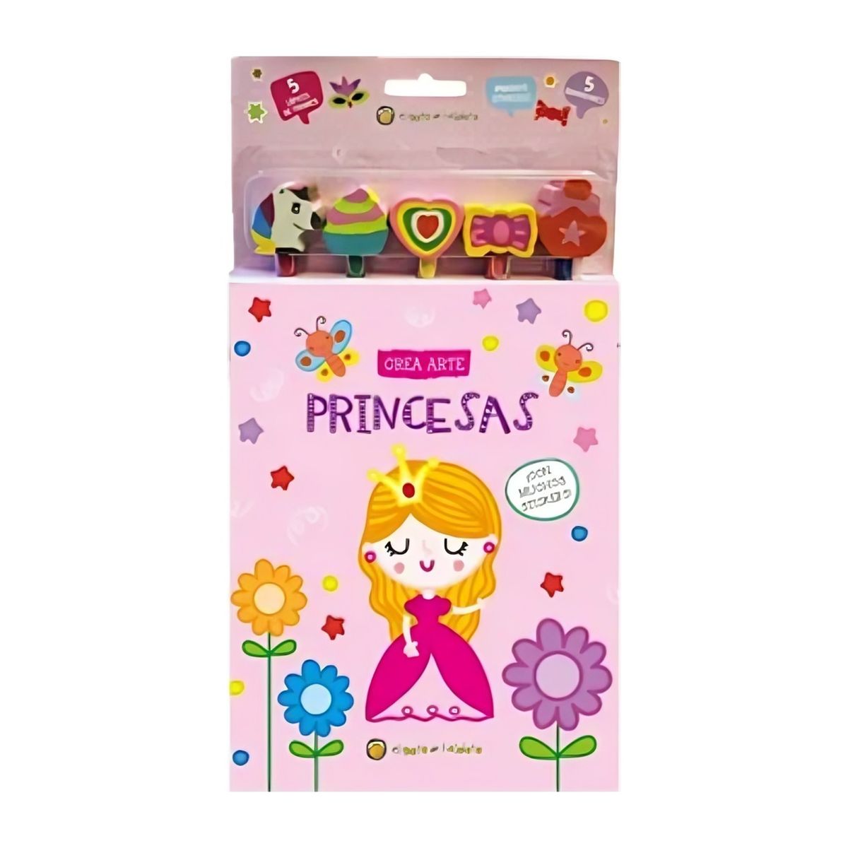 TOP10BOOKS - LIBRO Princesas *crea Arte: Lápices, Borradores Y Stickers*