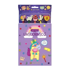 TOP10BOOKS - LIBRO Unicornios *crea Arte: Lápices, Borradores Y Stickers*
