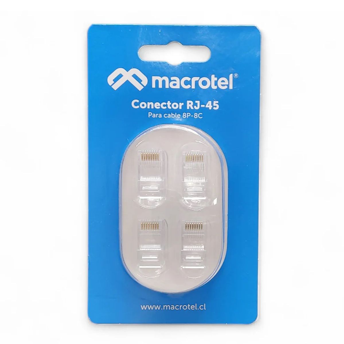 MACROTEL - Pack 4 Conectores Rj45 Macrotel Terminales