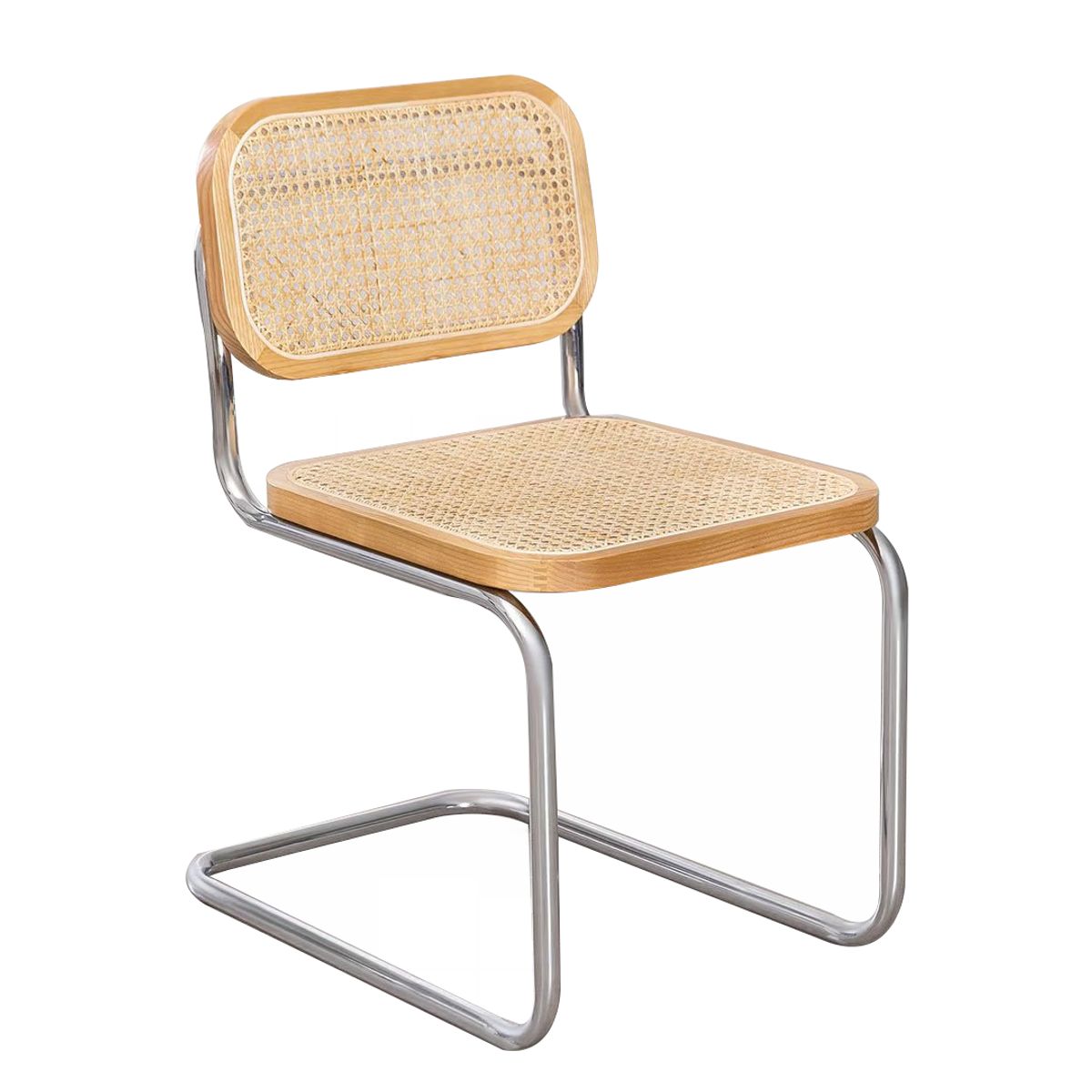 GENERICO - Silla Para Comedor Breuer Madera Y Ratán Natural Venhoouse