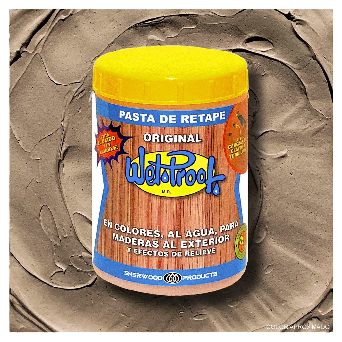 WETPROOF - PASTA DE RETAPE WET PROOF® NOGAL PARA MADERA EXTERIOR 1-2 KG