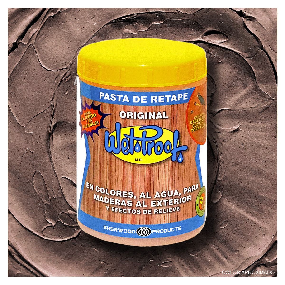 WETPROOF - PASTA DE RETAPE WET PROOF® CEDRO PARA MADERA EXTERIOR 1-2 KG