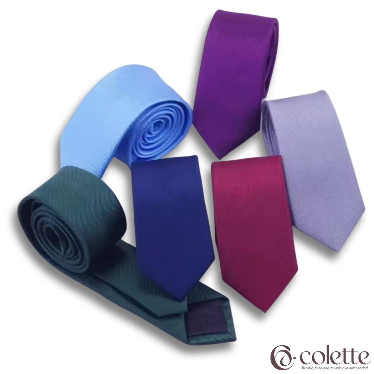 COLETTE - Corbata Para Traje Moderna Elegante Colores Varios