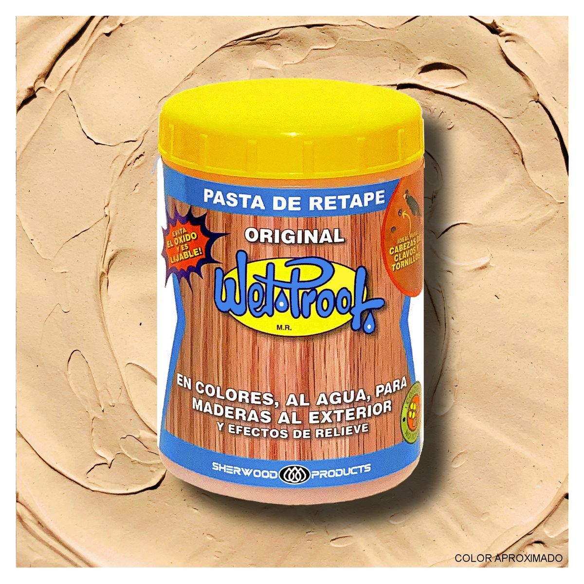 WETPROOF - PASTA DE RETAPE WET PROOF® PINO OREGÓN PARA MADERA EXTERIOR 1-2 KG