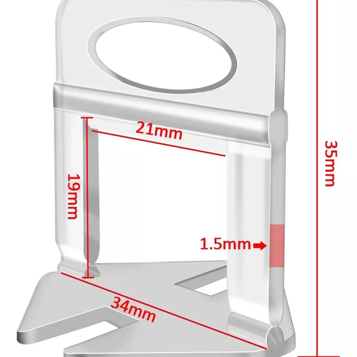 KUANGYE - Clips Separador Nivelador De Cerámica 15mm  500pcs