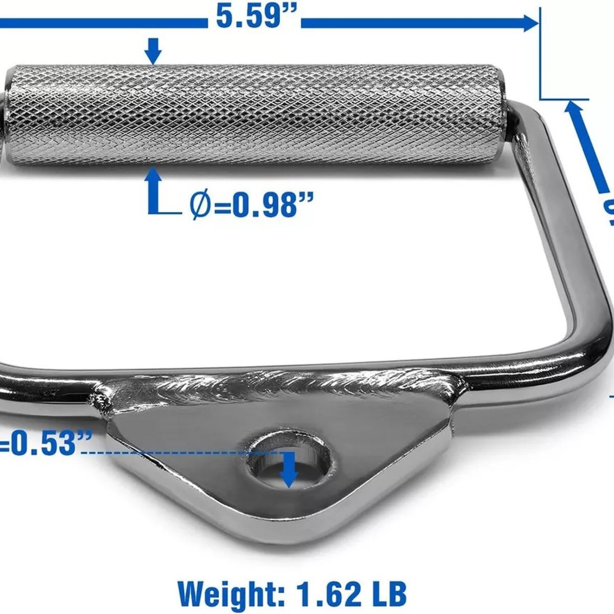 KUANGYE - Par Maneral Agarres Jaladera Tipo D Sencilla Para Polea Gym