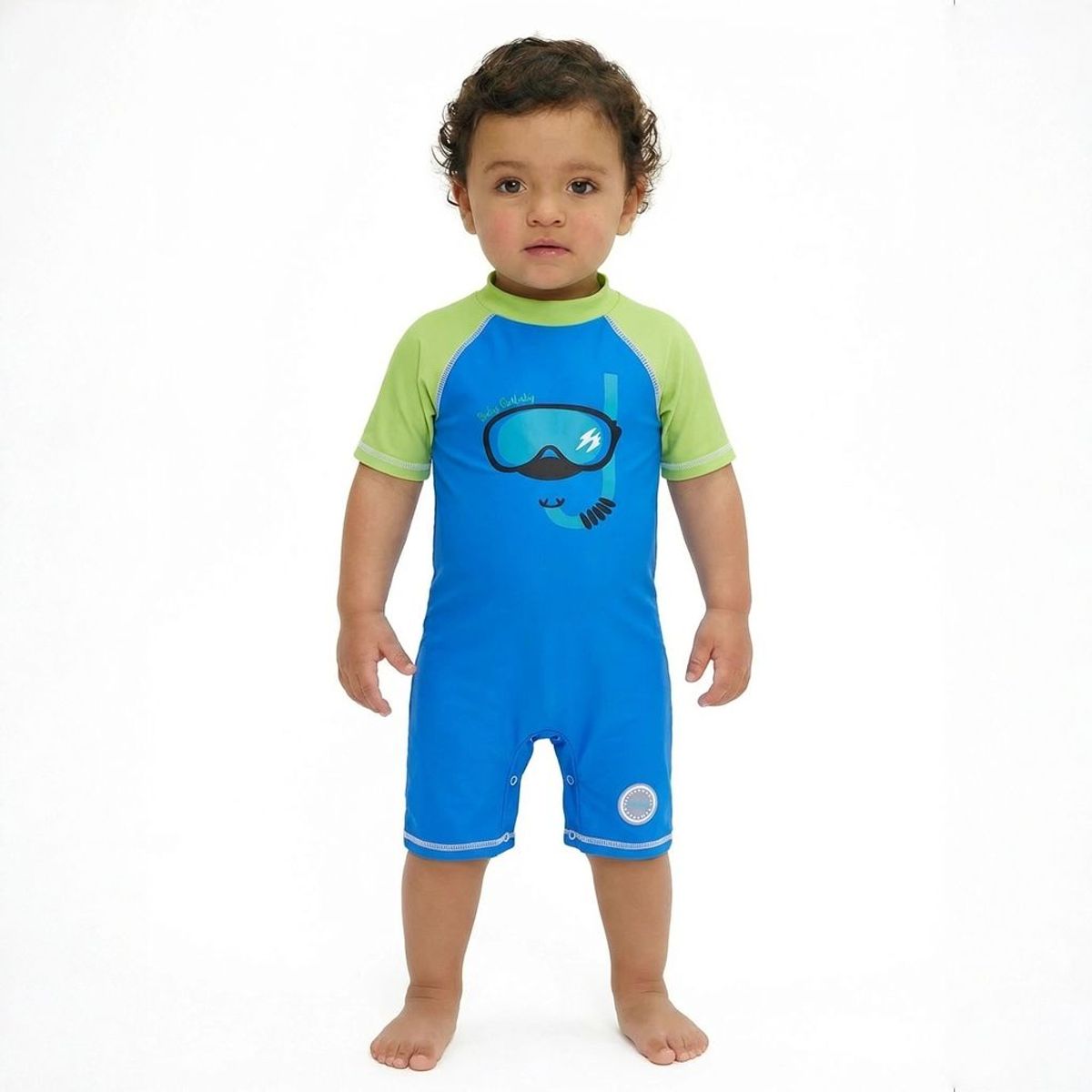 BONVERANO - Traje De Baño Bebé Niños Protección Solar UV Con Broches YKK