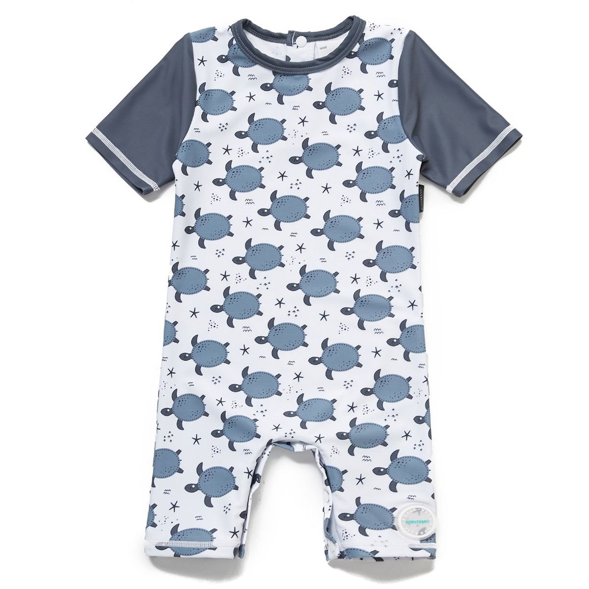 BONVERANO - Traje De Baño Bebé Niños Protección Solar UV Con Broches YKK