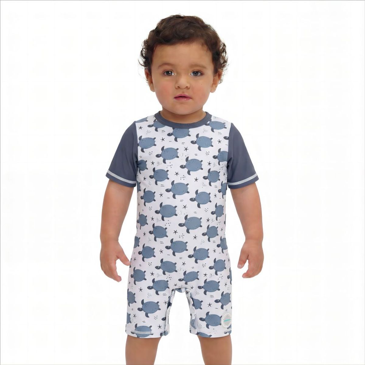 BONVERANO - Traje De Baño Bebé Niños Protección Solar UV Con Broches YKK