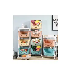 GENERICO - Estante Infantil Organizador Con Soporte 3 Niveles Colores