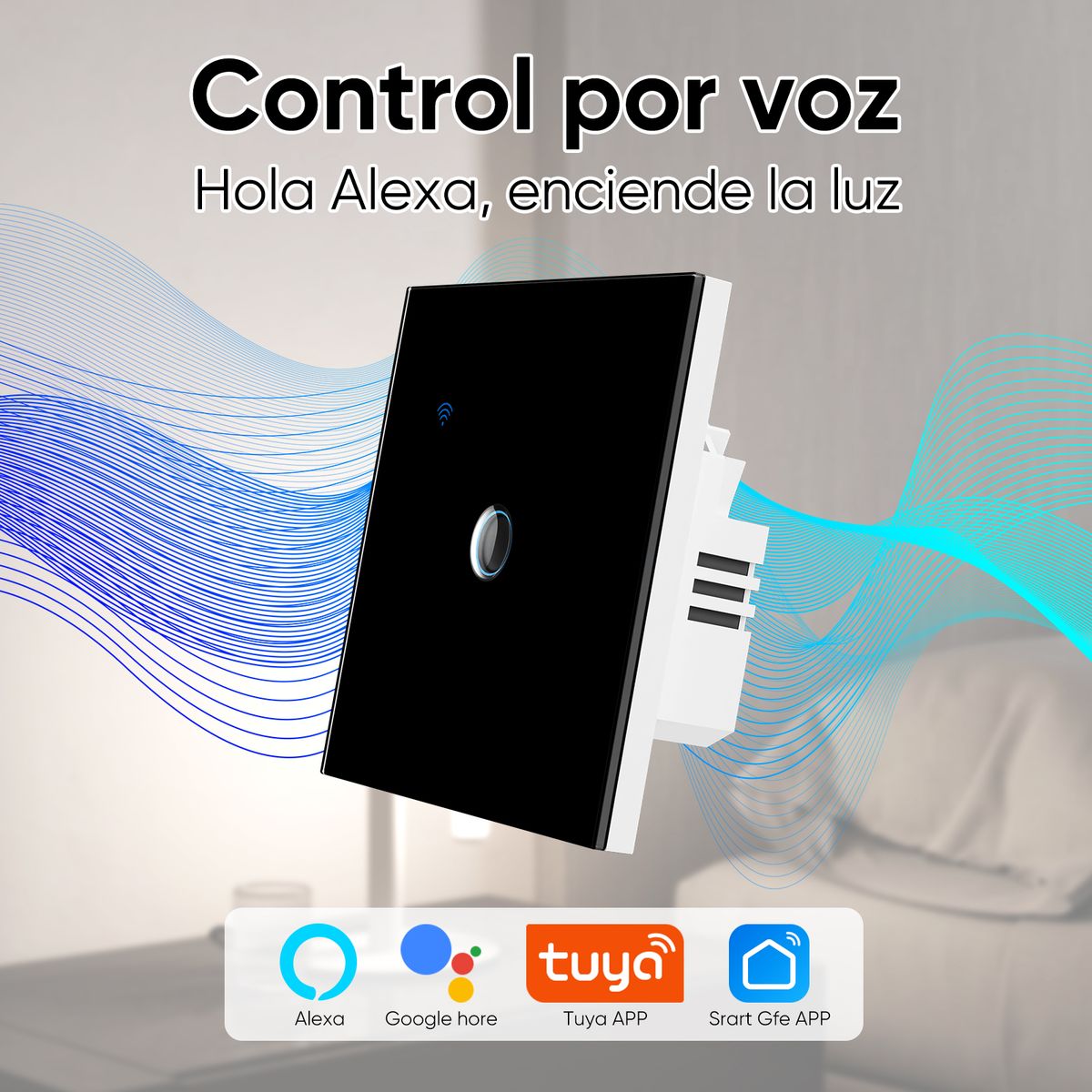 HALMAN - Interruptor Inteligente Wifi Que Funciona Con Alexa Google