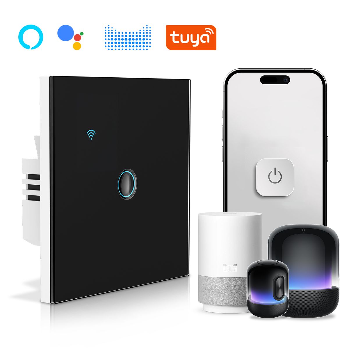 HALMAN - Interruptor Inteligente Wifi Que Funciona Con Alexa Google