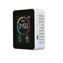 GENERICO - Monitor De Calidad De Aire Co2 Detector Dióxido De Carbono Negro