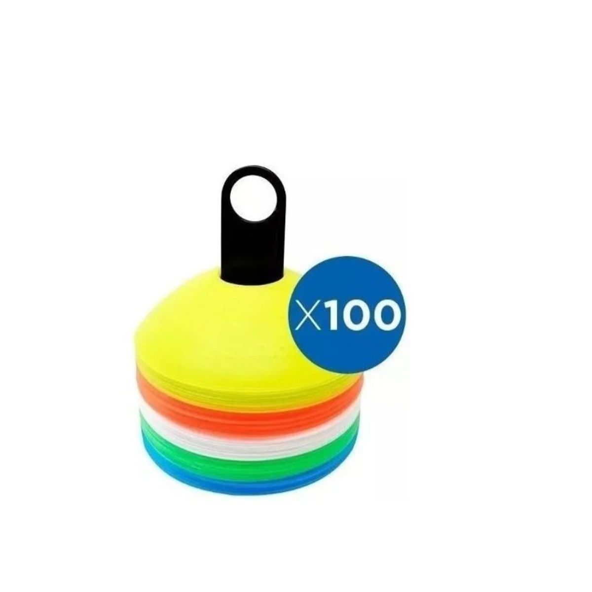 GENERICO - Kit 100 Cono Lenteja Entrenamiento Crossfit Fitness