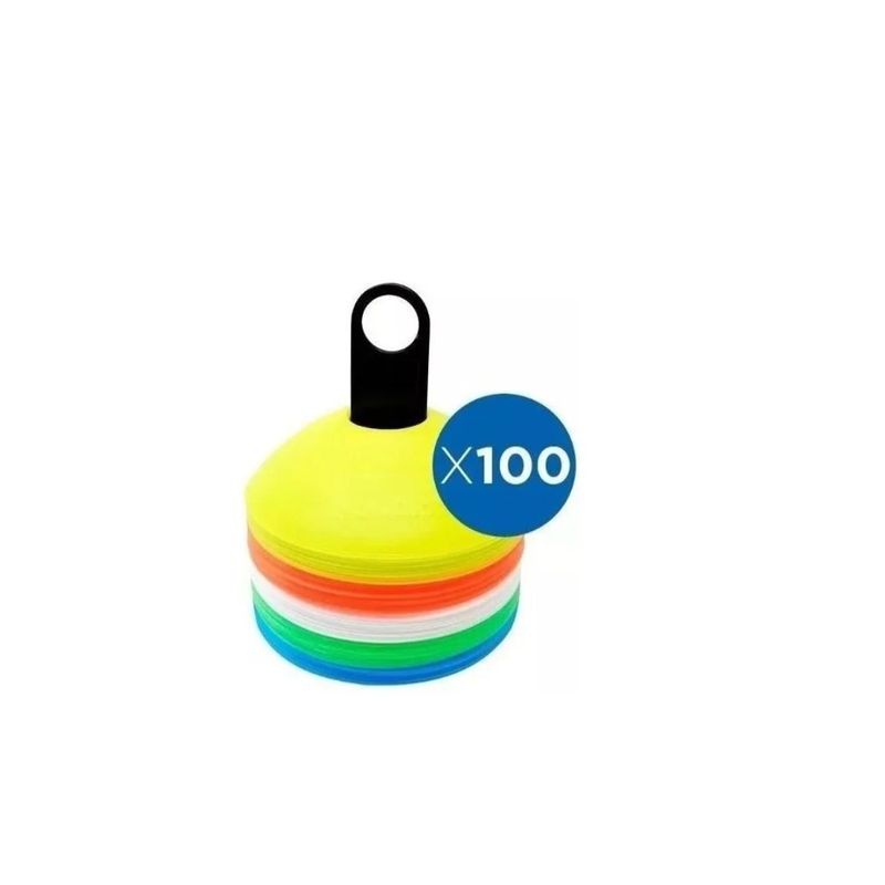 GENERICO - Kit 100 Cono Lenteja Entrenamiento Crossfit Fitness
