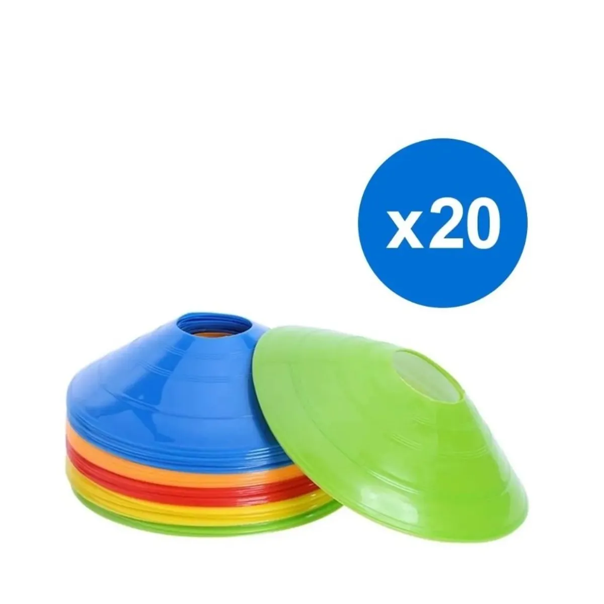 GENERICO - Set Conos Lenteja Entrenamiento Crossfit Fitness 20 unid